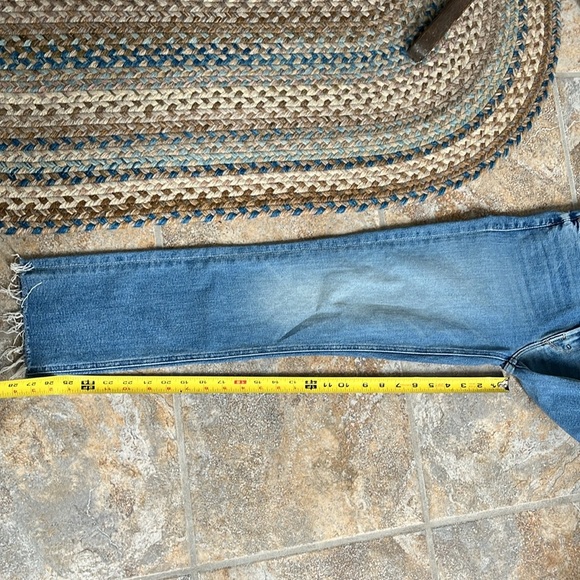 MOTHER The Mid Rise Dazzler Ankle Fray Size 28 NWT - Picture 10 of 15